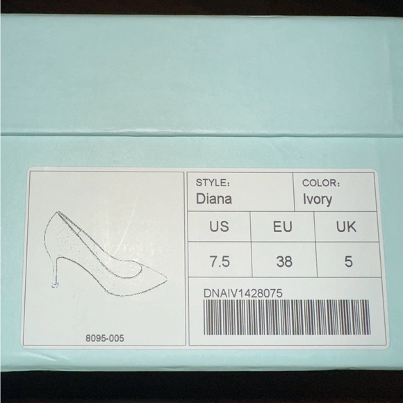 White Satin Bridal Heels - Picture 7 of 7